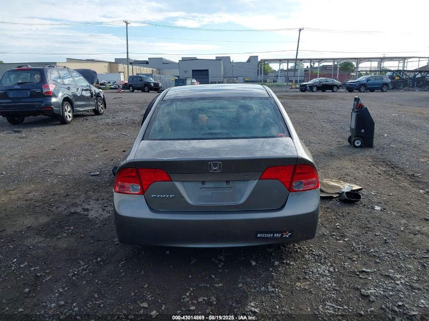 2008 Honda Civic Lx VIN: 2HGFA16588H350467 Lot: 43014869