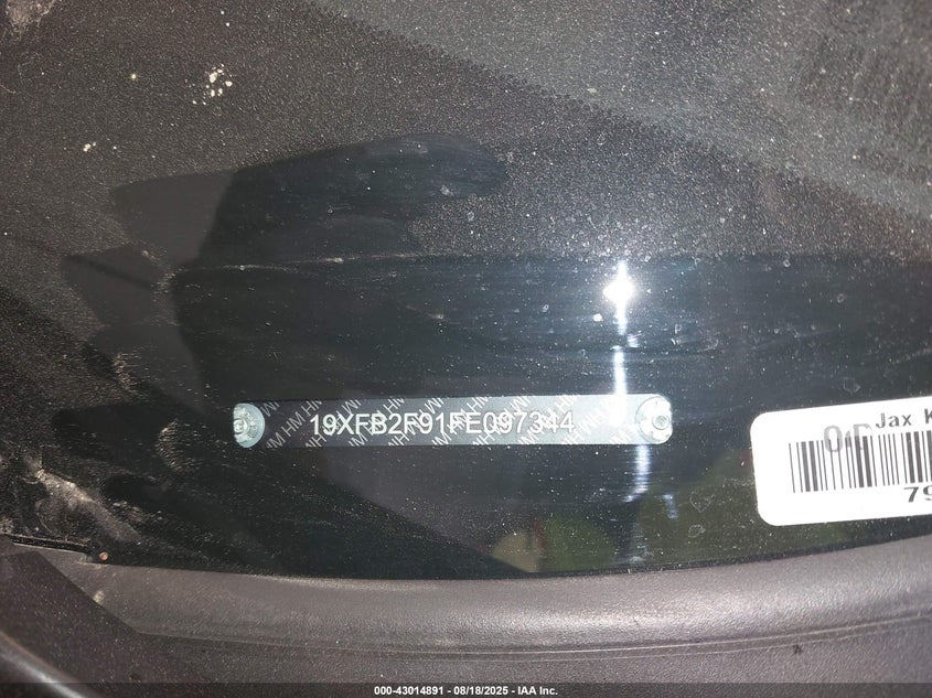 2015 HONDA CIVIC EX-L - 19XFB2F91FE097344