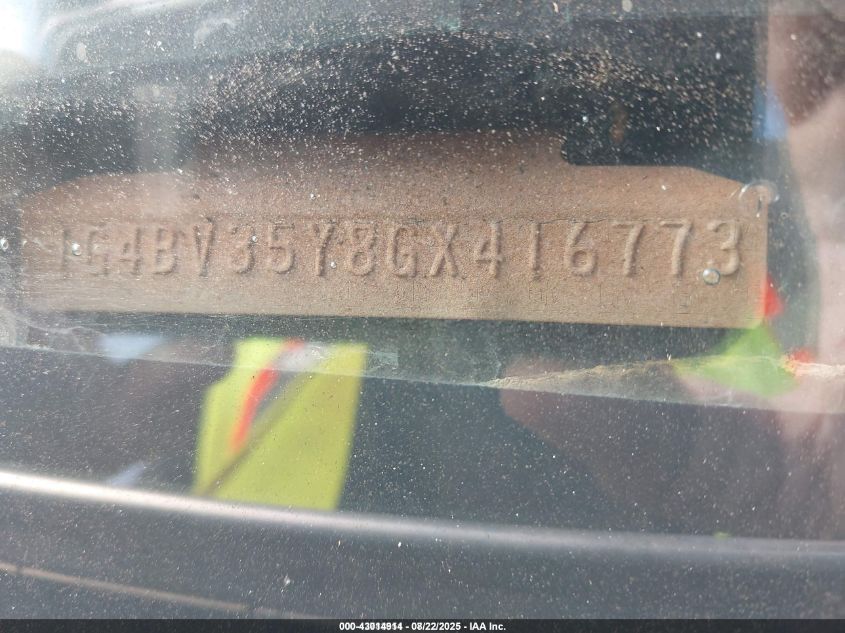 1986 Buick Electra Estate VIN: 1G4BV35Y8GX416773 Lot: 43014914