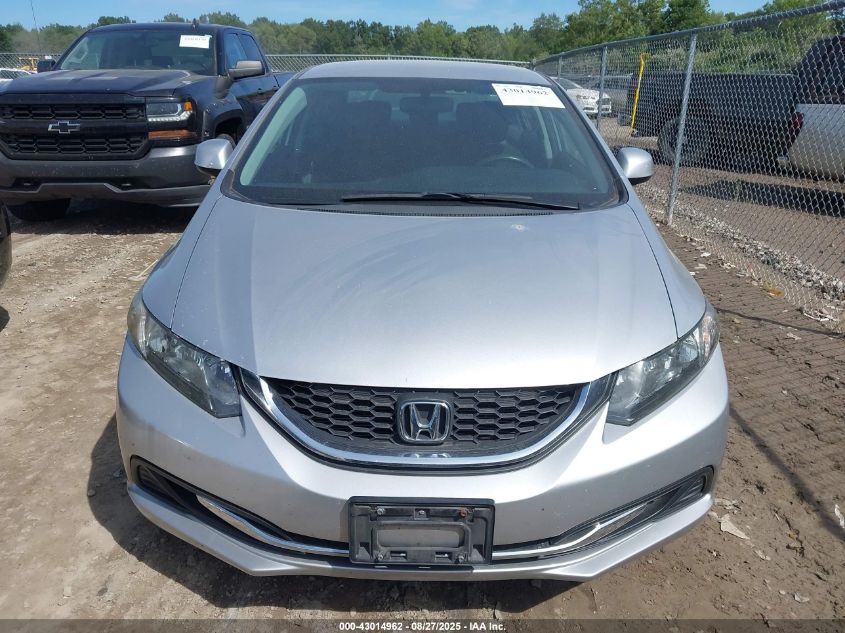 2013 Honda Civic Lx VIN: 19XFB2F5XDE064854 Lot: 43014962