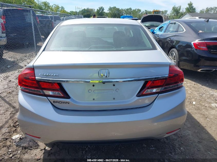 2013 Honda Civic Lx VIN: 19XFB2F5XDE064854 Lot: 43014962