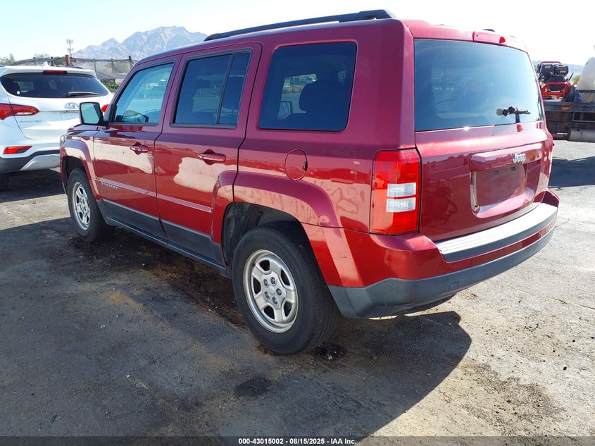 2016 JEEP PATRIOT SPORT - 1C4NJPBA0GD744010