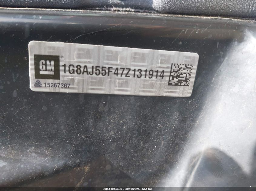 2007 Saturn Ion 2 VIN: 1G8AJ55F47Z131914 Lot: 43015406