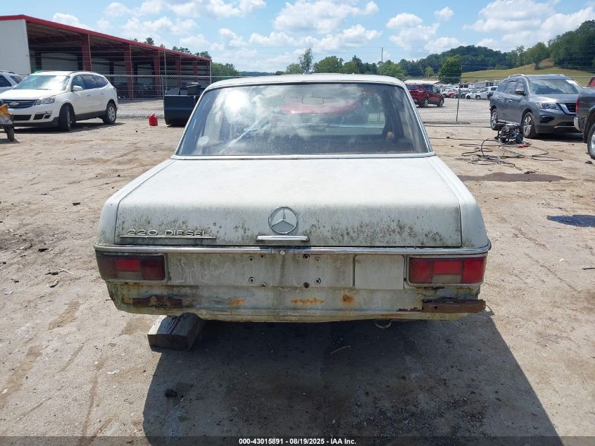 1968 Mercedes-Benz 220 VIN: 11511010013070 Lot: 43015891