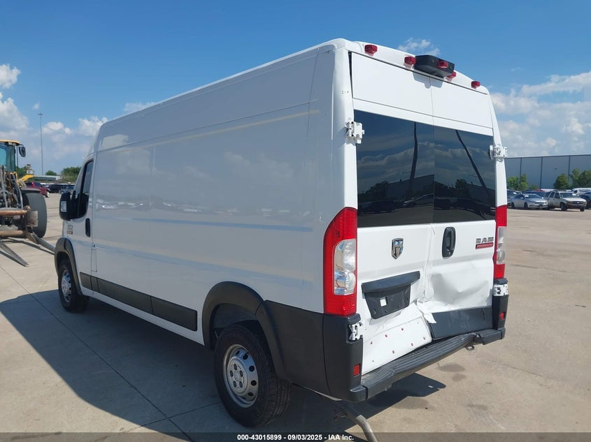 Vin: 3c6trvdg9le133589, lot: 43510028, ram promaster 2500 high roof 159 wb 20203