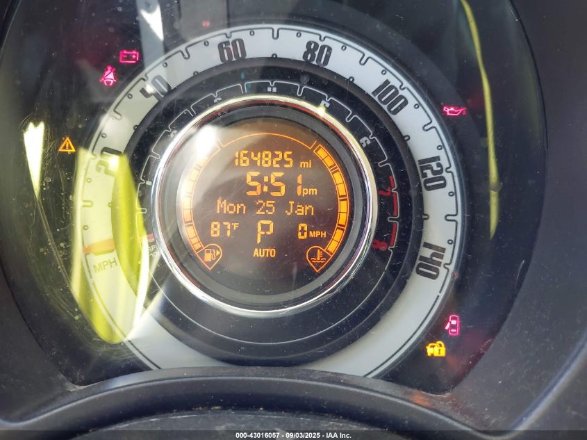 2012 Fiat 500 Pop VIN: 3C3CFFAR7CT125388 Lot: 43016057