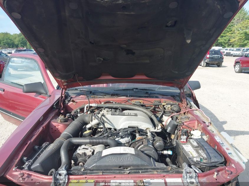 1988 Ford Thunderbird Sport VIN: 1FABP61F1JH212473 Lot: 43016667