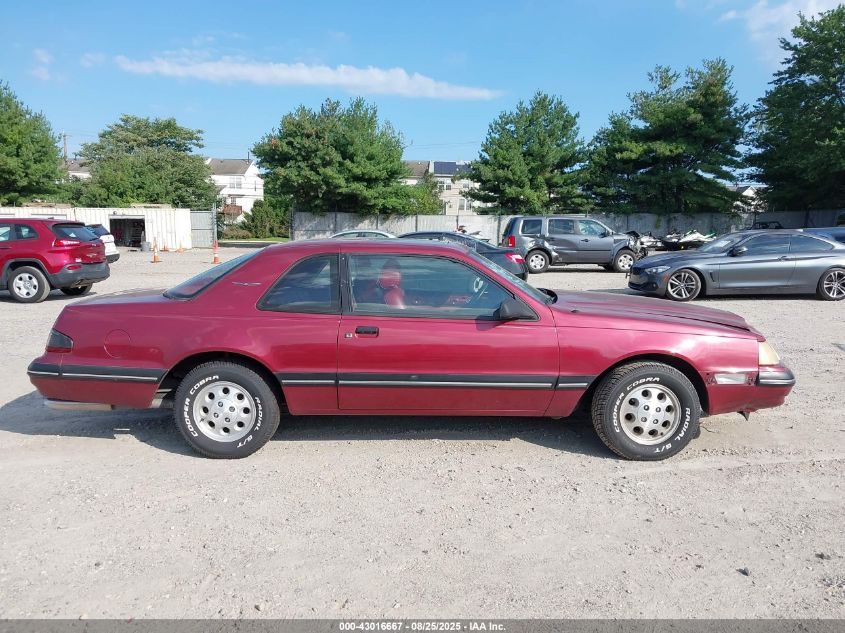1988 Ford Thunderbird Sport VIN: 1FABP61F1JH212473 Lot: 43016667