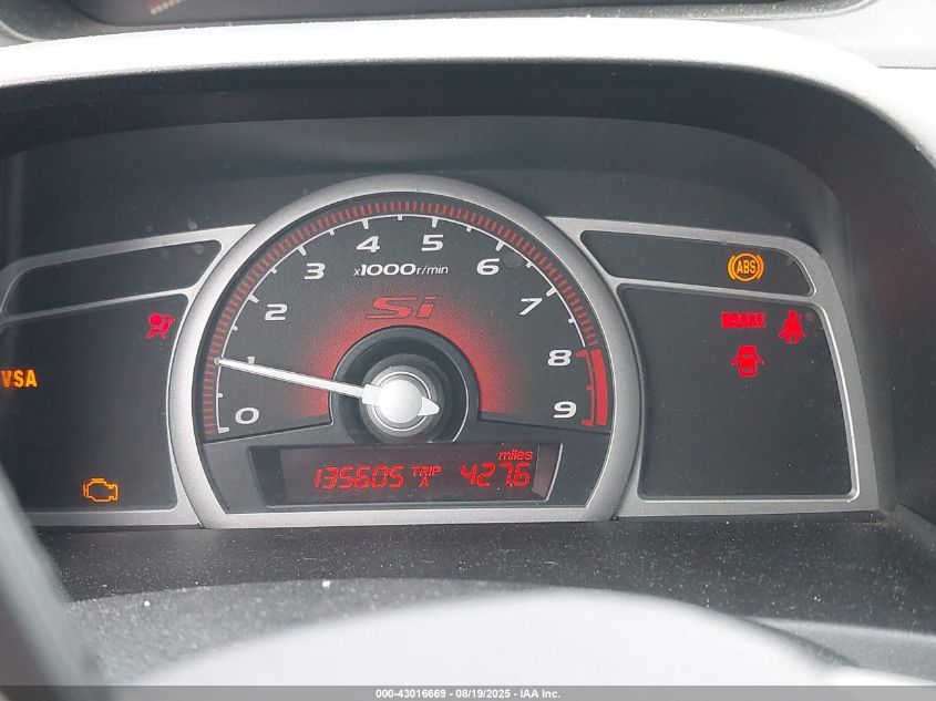 2009 Honda Civic Si VIN: 2HGFA555X9H707268 Lot: 43016669