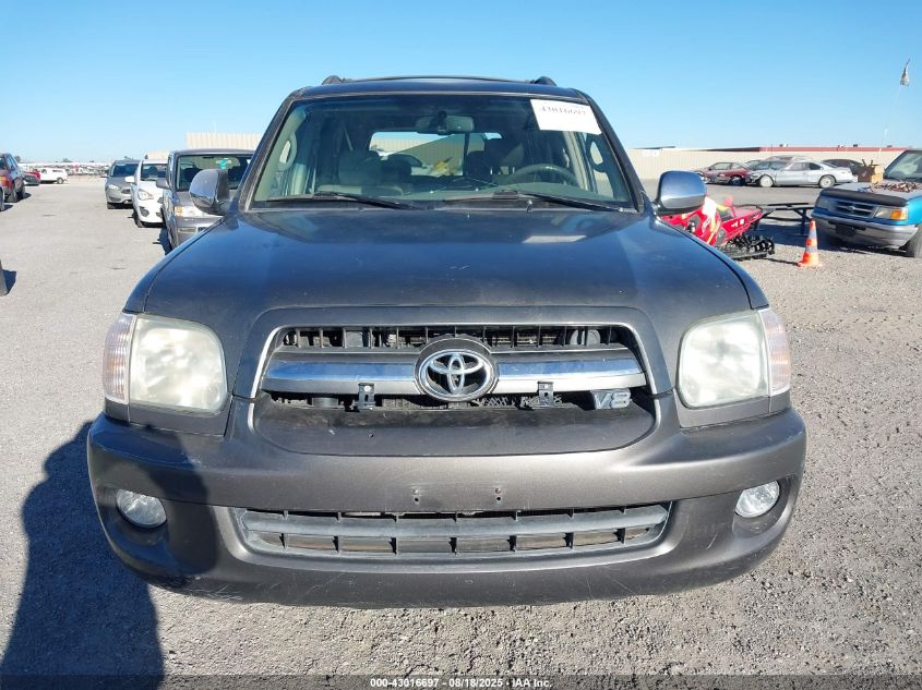 2007 Toyota Sequoia Limited V8 VIN: 5TDZT38A27S297731 Lot: 43016697
