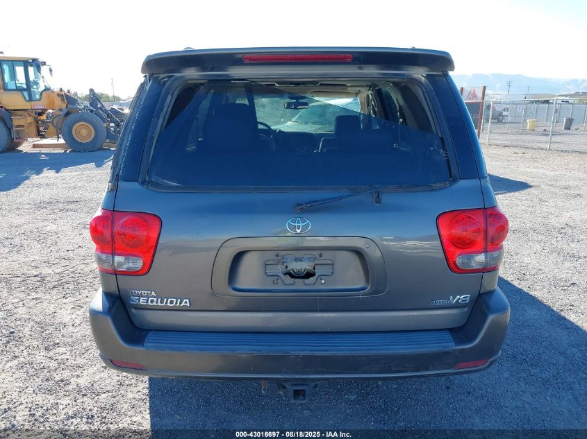 2007 Toyota Sequoia Limited V8 VIN: 5TDZT38A27S297731 Lot: 43016697