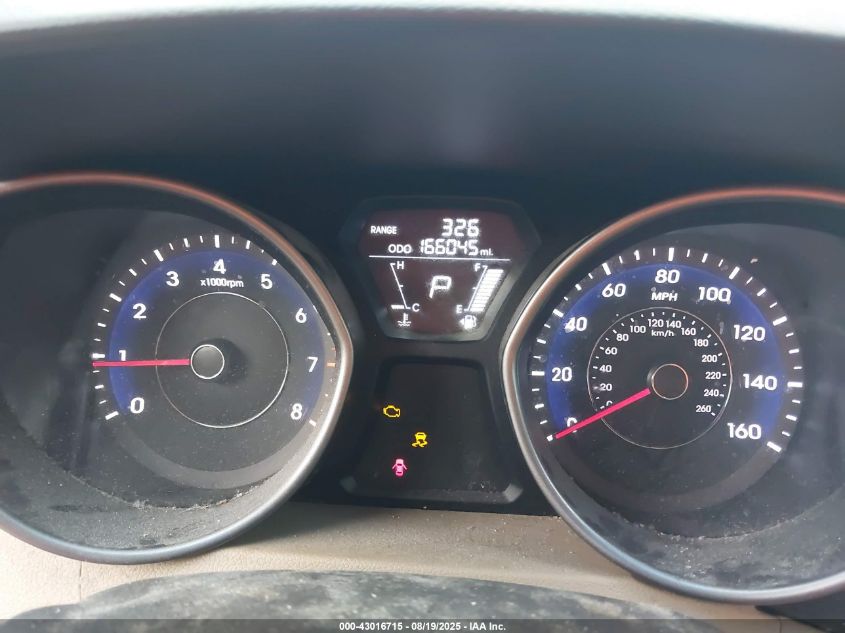 2013 Hyundai Elantra Gls VIN: 5NPDH4AE3DH219992 Lot: 43016715