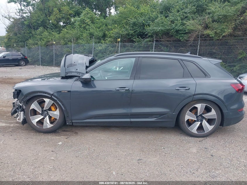 2022 Audi E-tron Premium Plus Quattro Grey Lot 111043016741 Vin WA1LAAGE7NB012069