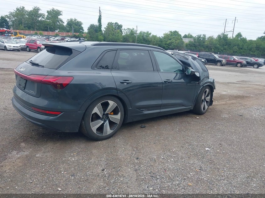 2022 Audi E-tron Premium Plus Quattro Grey Lot 111043016741 Vin WA1LAAGE7NB012069