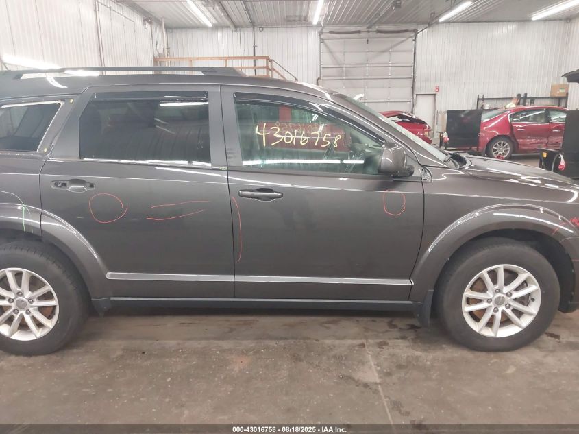 2016 Dodge Journey Sxt VIN: 3C4PDCBG2GT110933 Lot: 43016758