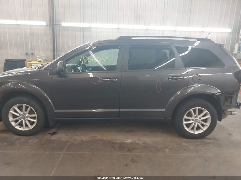 2016 Dodge Journey Sxt VIN: 3C4PDCBG2GT110933 Lot: 43016758