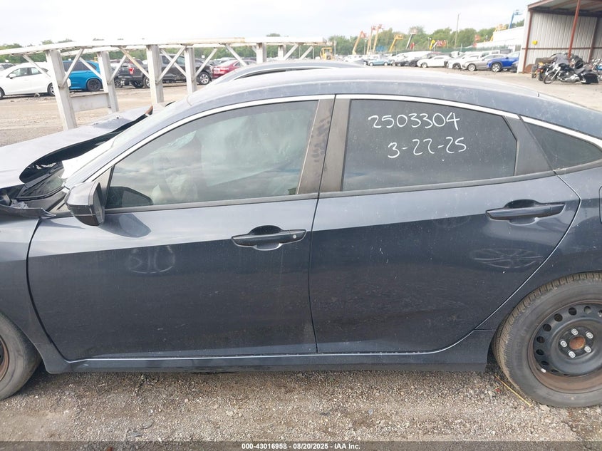 2020 Honda Civic 2.0 Lx Blue Lot 111043016958 Vin 2HGFC2F65LH565676