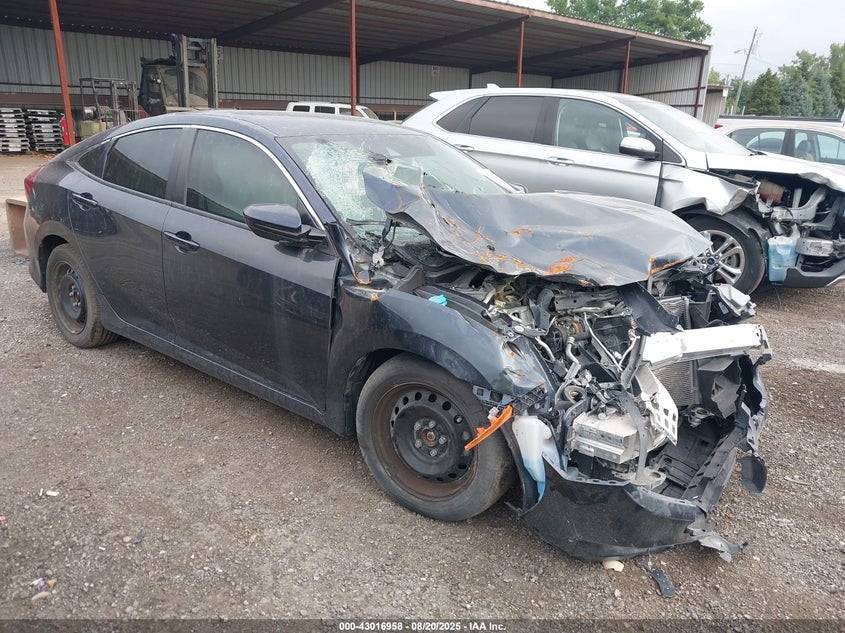 2020 Honda Civic 2.0 Lx Blue Lot 111043016958 Vin 2HGFC2F65LH565676