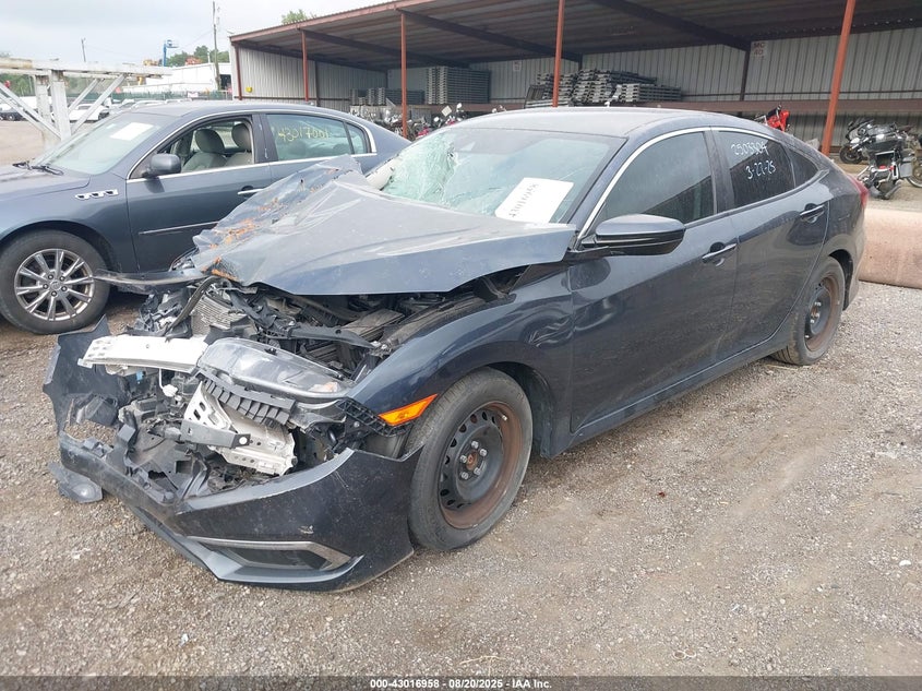 2020 Honda Civic 2.0 Lx Blue Lot 111043016958 Vin 2HGFC2F65LH565676