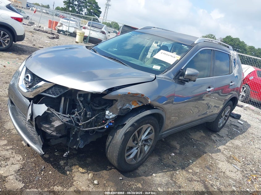 2016 NISSAN ROGUE SL - KNMAT2MT0GP700274