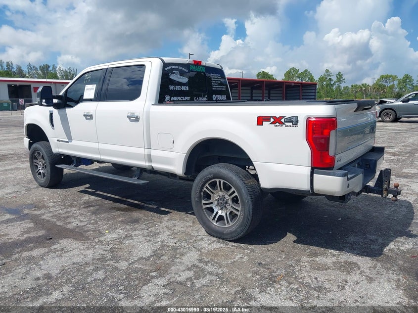 Vin: 1ft7w2bt0kef64740, lot: 43511119, ford f-250 platinum 20193