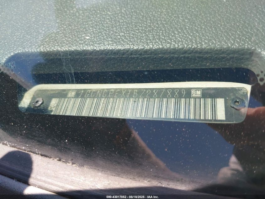 2011 Chevrolet Silverado 1500 Work Truck VIN: 1GCNCPEX1BZ287889 Lot: 43017052