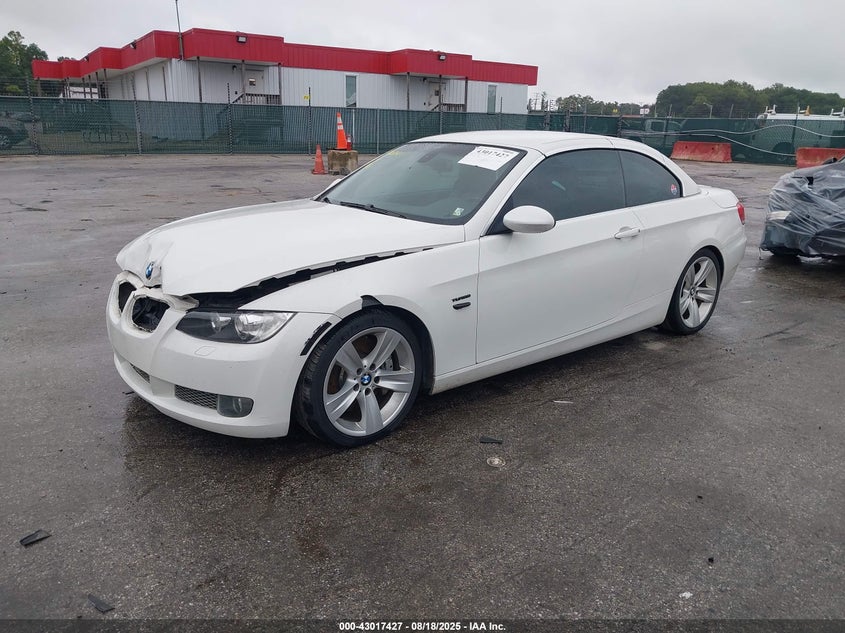 2007 BMW 335I white cabrio gasoline WBAWL73517PX51253 photo #3