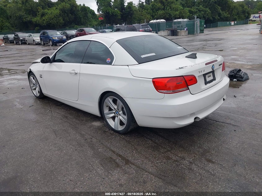 2007 BMW 335I white cabrio gasoline WBAWL73517PX51253 photo #4
