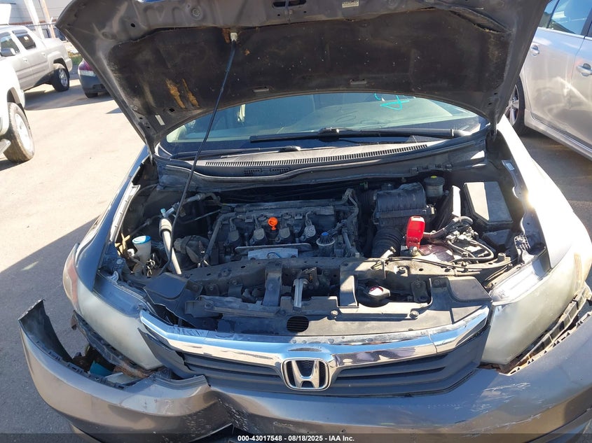 2012 Honda Civic Lx VIN: 2HGFB2F54CH027142 Lot: 43017548