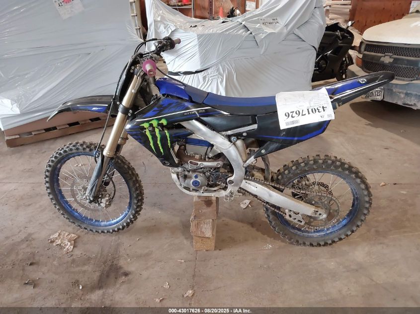 2022 Yamaha Yz450 F VIN: JYACJ26C7NA012828 Lot: 43017626