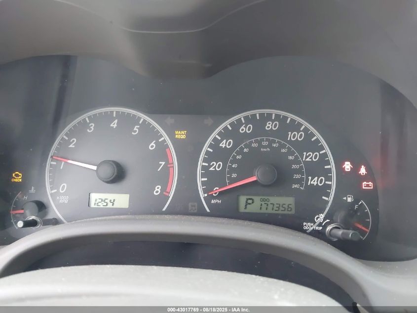 2009 Toyota Corolla Le VIN: JTDBL40E49J011061 Lot: 43017769