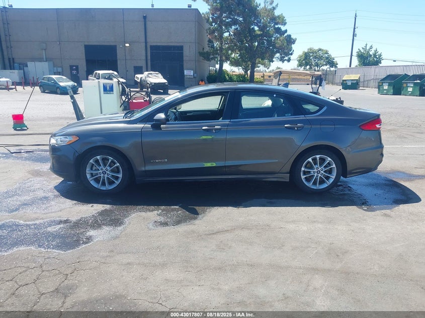 2019 Ford Fusion 2.0 Hybrid Se Grey Lot 111043017807 Vin 3FA6P0LU2KR256671