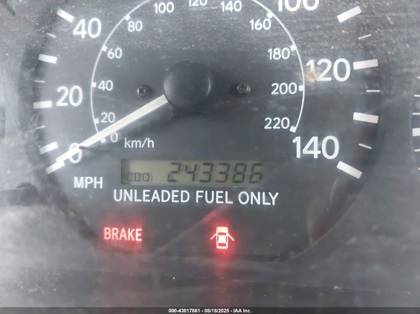 1998 Toyota Camry Le VIN: JT2BG22K9W0164993 Lot: 43017861