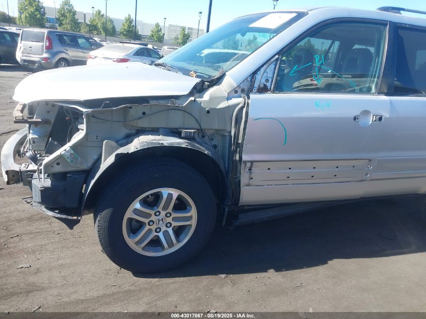 2005 Honda Pilot Ex-L VIN: 5FNYF18515B044475 Lot: 43017867