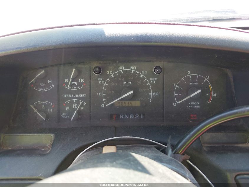 1997 Ford F-250 Xl VIN: 1FTHX26F5VEB38357 Lot: 43018068