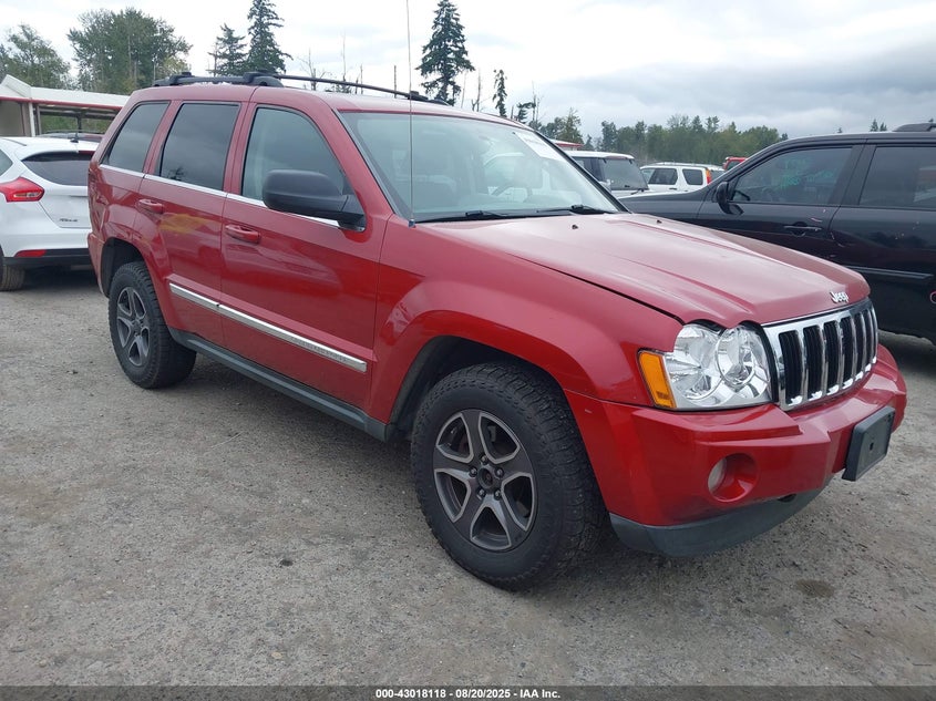 2006 Jeep Grand Cherokee Limited red other gasoline 1J8HR58246C353787 photo #1