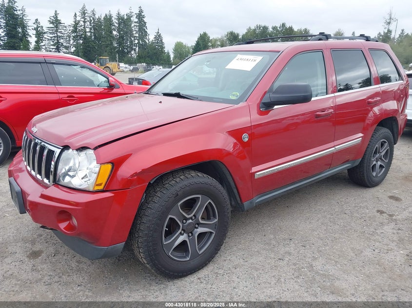 2006 Jeep Grand Cherokee Limited red other gasoline 1J8HR58246C353787 photo #3