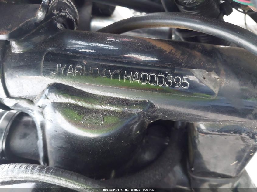 2017 Yamaha Sr400 C VIN: JYARH04Y1HA000395 Lot: 43018174