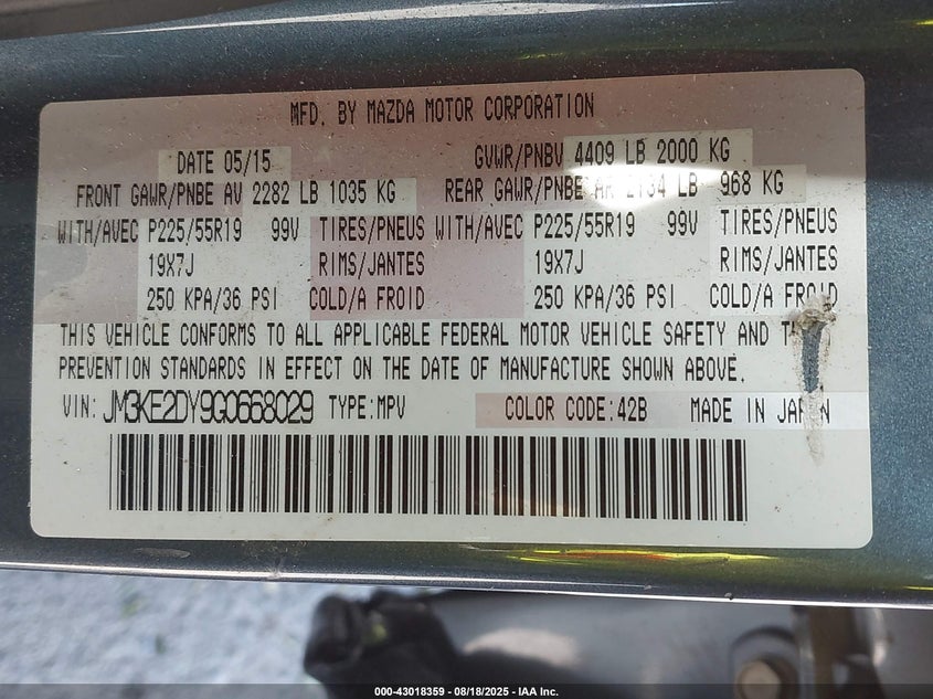 2016 MAZDA CX-5 GRAND TOURING - JM3KE2DY9G0668029