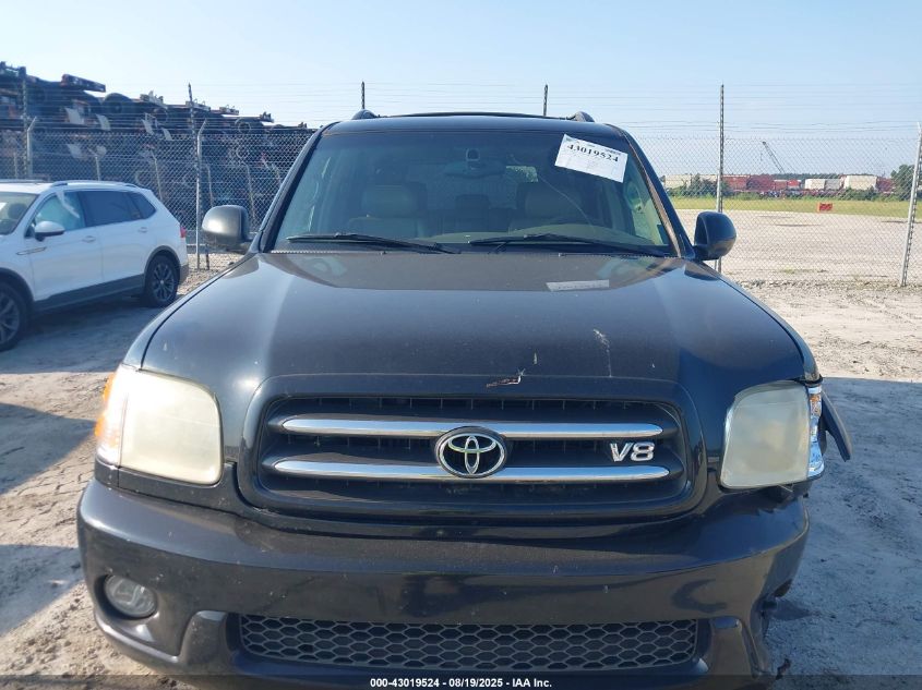 2002 Toyota Sequoia Limited V8 VIN: 5TDZT38A22S085128 Lot: 43019524