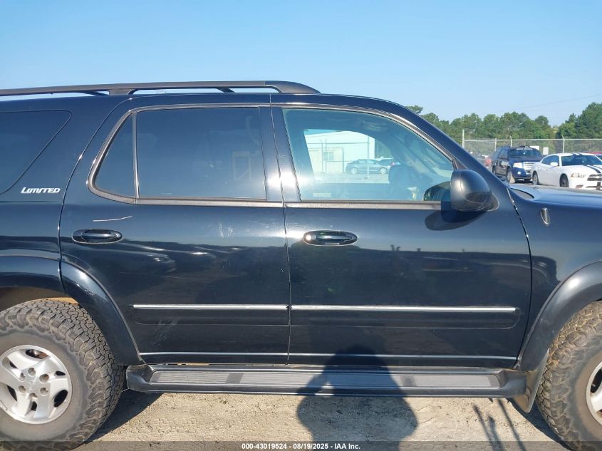 2002 Toyota Sequoia Limited V8 VIN: 5TDZT38A22S085128 Lot: 43019524