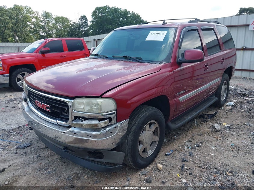 2006 GMC Yukon Slt red suv gasoline 1GKEC13T66J112754 photo #3