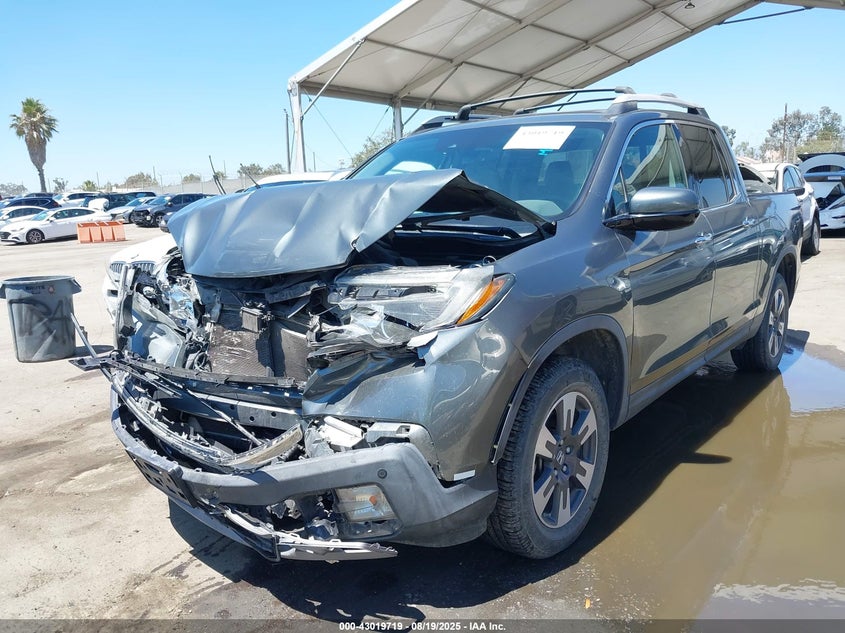 2017 Honda Ridgeline 3.5 Rtl-E Grey Lot 111043019719 Vin 5FPYK3F72HB032472