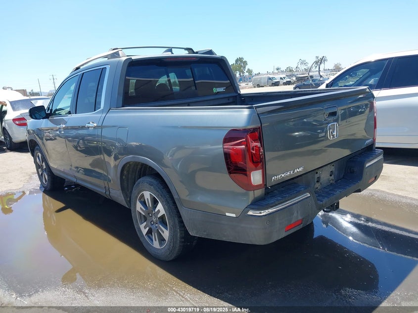 2017 Honda Ridgeline 3.5 Rtl-E Grey Lot 111043019719 Vin 5FPYK3F72HB032472