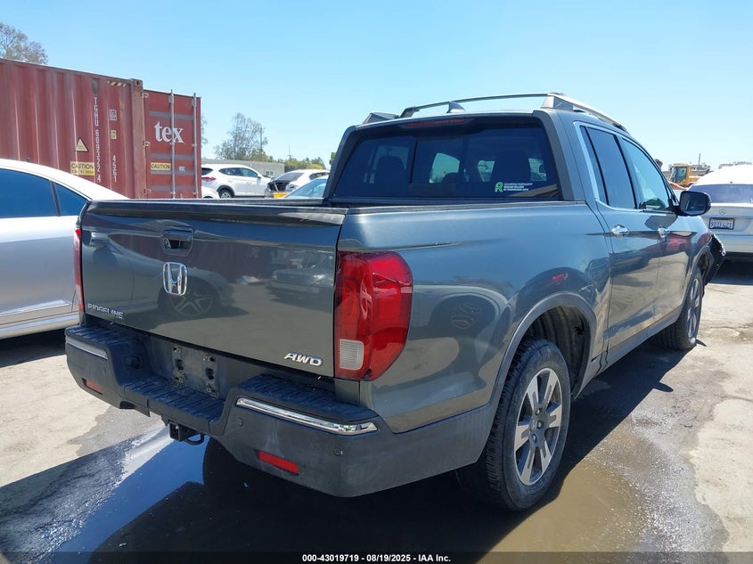 2017 Honda Ridgeline 3.5 Rtl-E Grey Lot 111043019719 Vin 5FPYK3F72HB032472