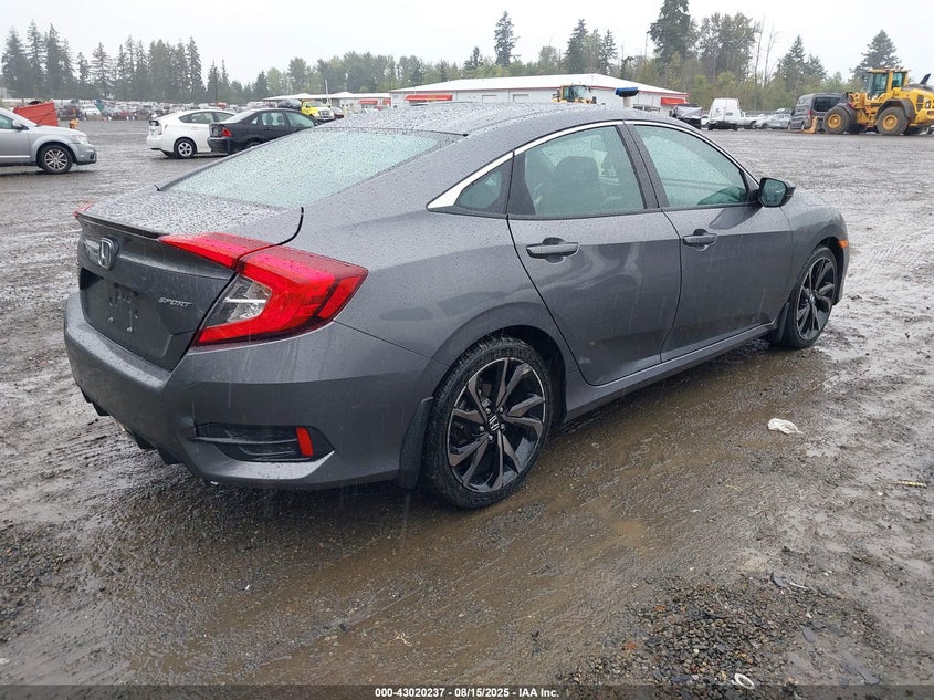 2021 Honda Civic 2.0 Sport Grey Lot 111043020237 Vin 2HGFC2F85MH535841