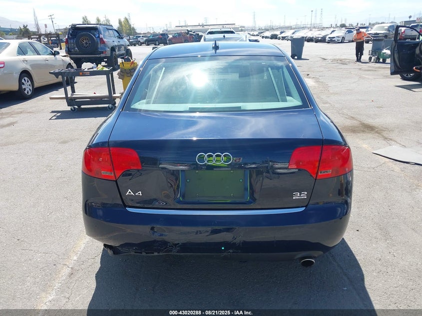 2005 Audi A4 3.2 VIN: WAUDG78E05A527752 Lot: 43020288