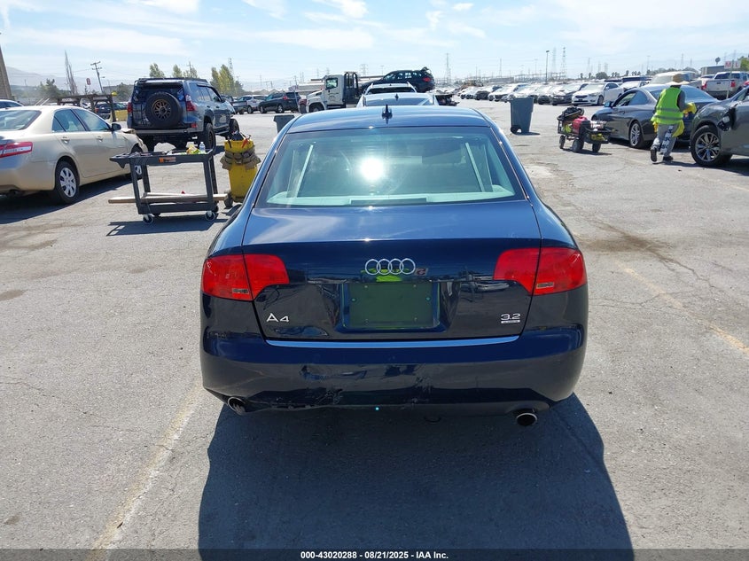 2005 Audi A4 3.2 VIN: WAUDG78E05A527752 Lot: 43020288