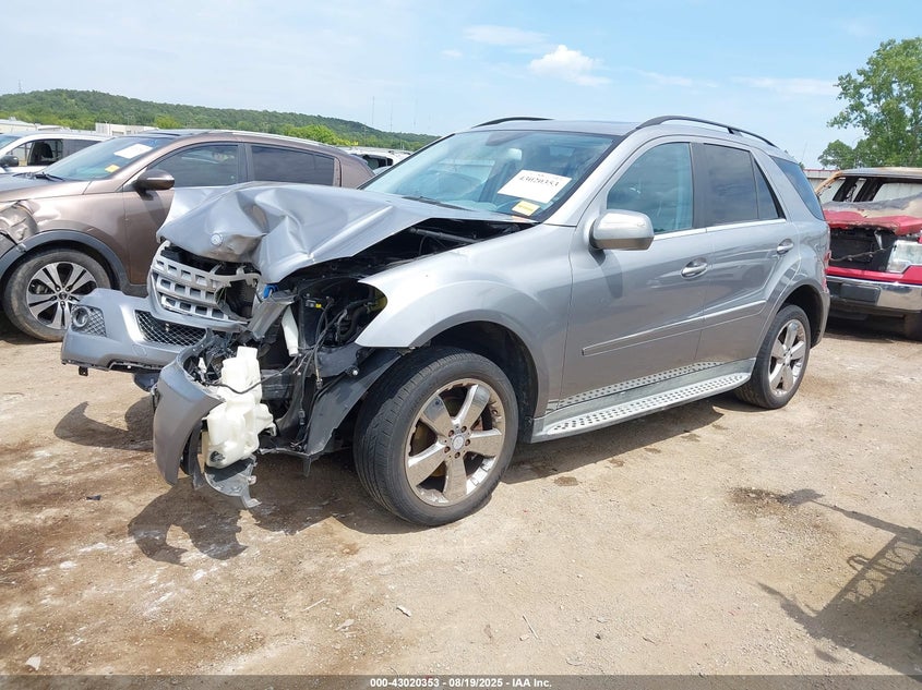 2010 Mercedes-Benz Ml 350 silver other gasoline 4JGBB5GB7AA610170 photo #3