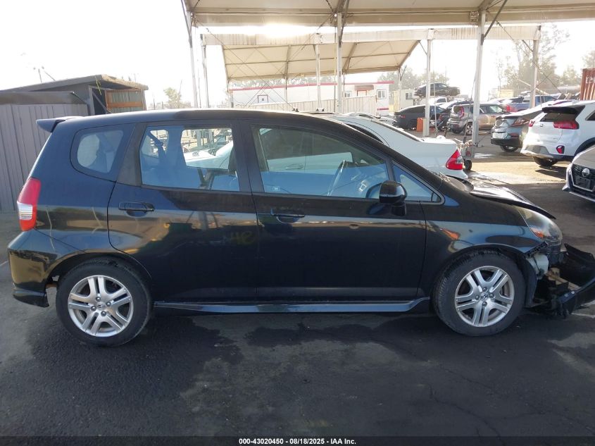2008 Honda Fit Sport VIN: JHMGD386X8S063084 Lot: 43020450